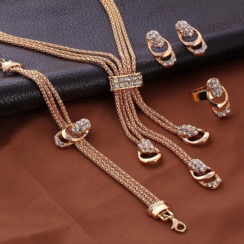 5pcs Vintage Simple Jewelry Set