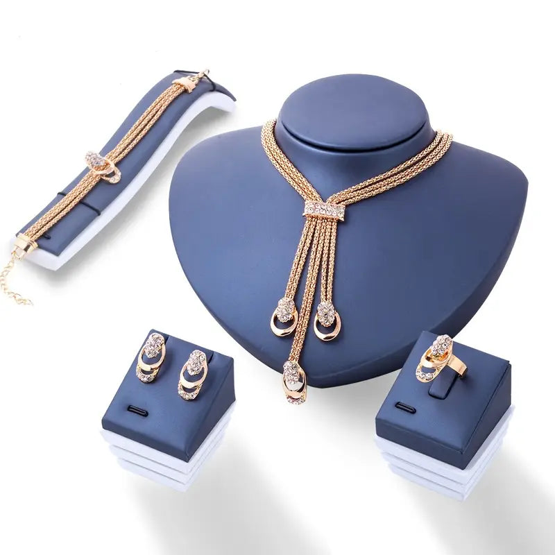 5pcs Vintage Simple Jewelry Set