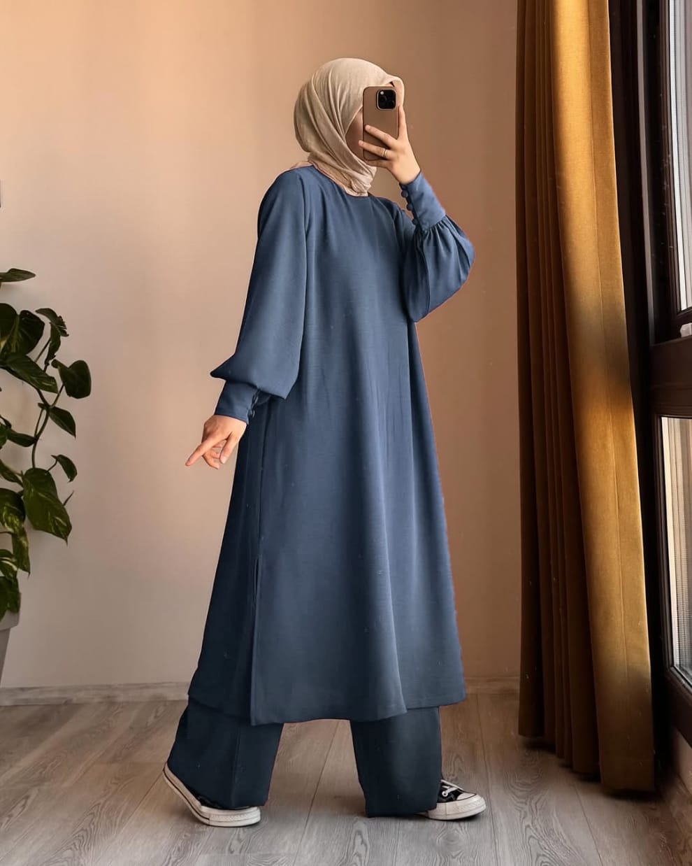 Women Long Shirt & Trouser Set