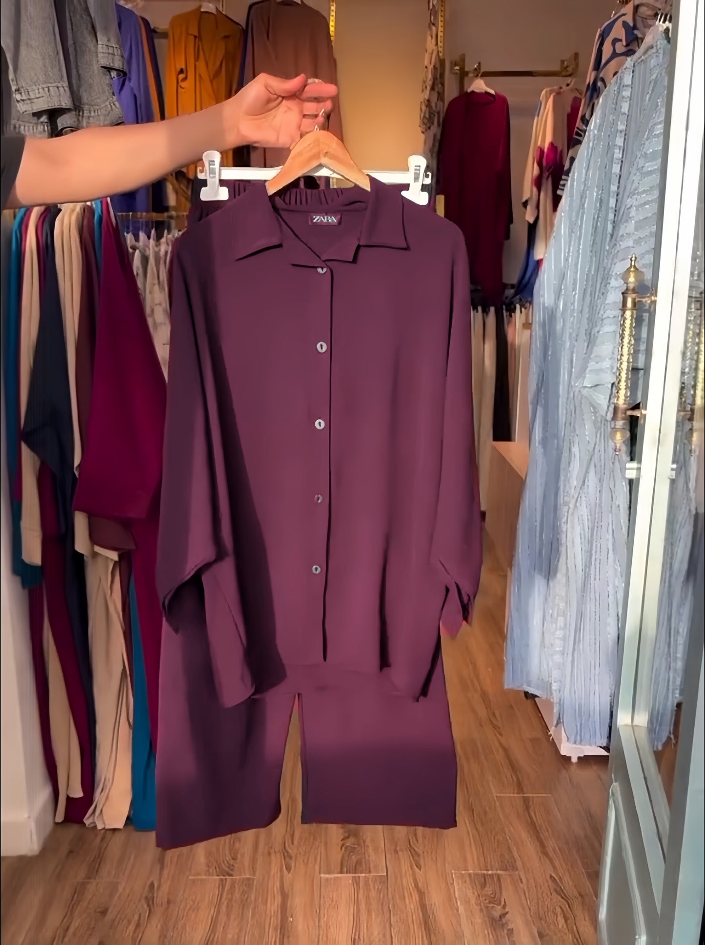 Women's Linen Shirt & Trouser Set