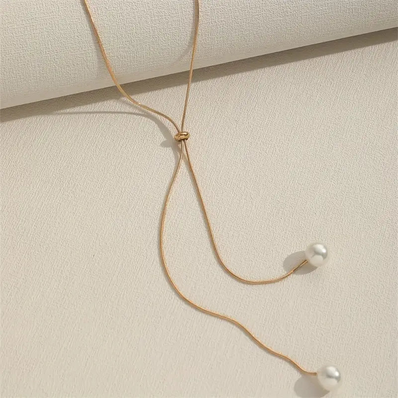 Pearl Adjustable Necklace