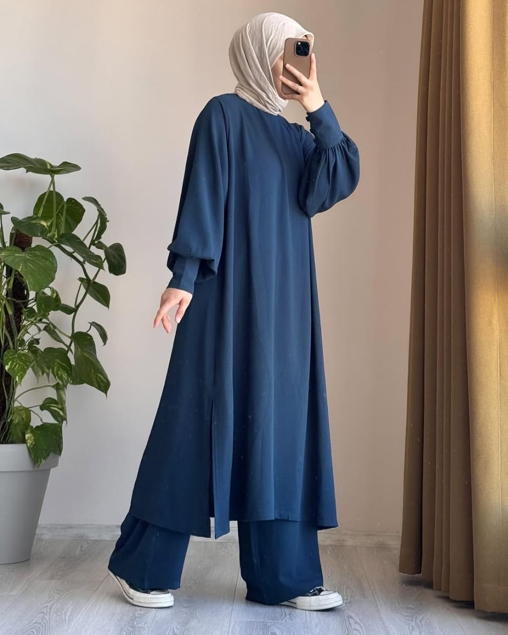 Women Long Shirt & Trouser Set
