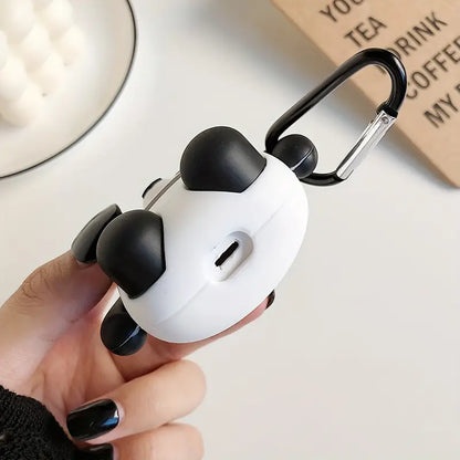 Panda-Shaped Silicone Earphone Protective Case