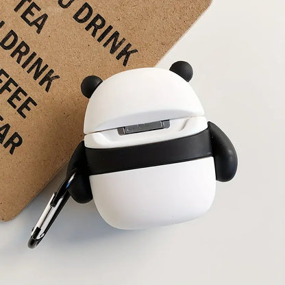 Panda-Shaped Silicone Earphone Protective Case