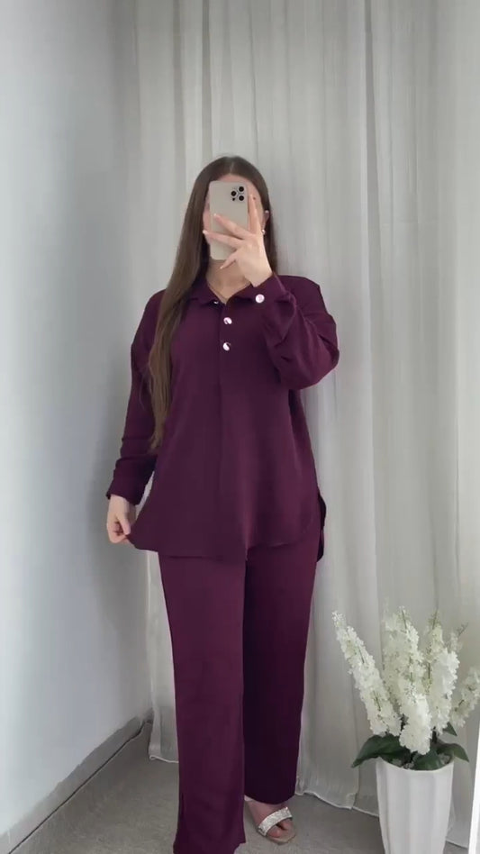 Linen Shirt & Trouser Set for Women