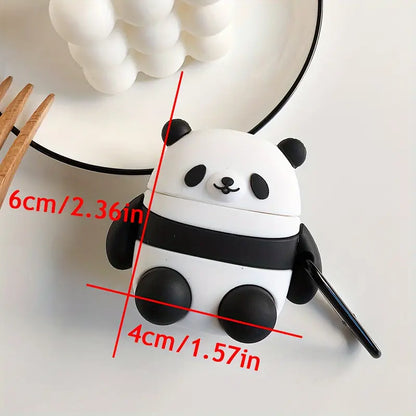 Panda-Shaped Silicone Earphone Protective Case