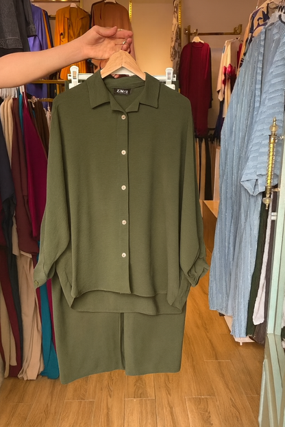 Women's Linen Shirt & Trouser Set