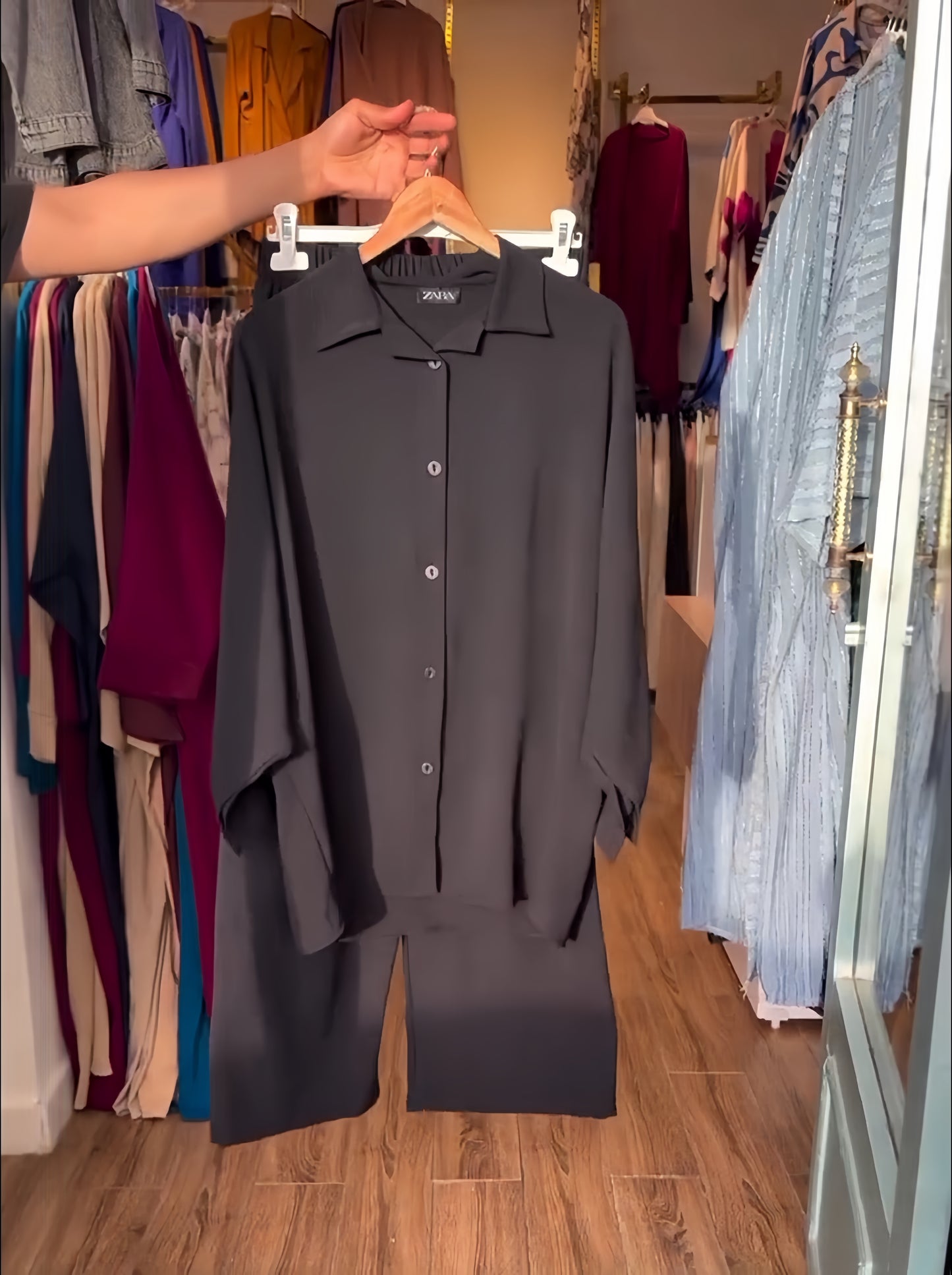 Women's Linen Shirt & Trouser Set