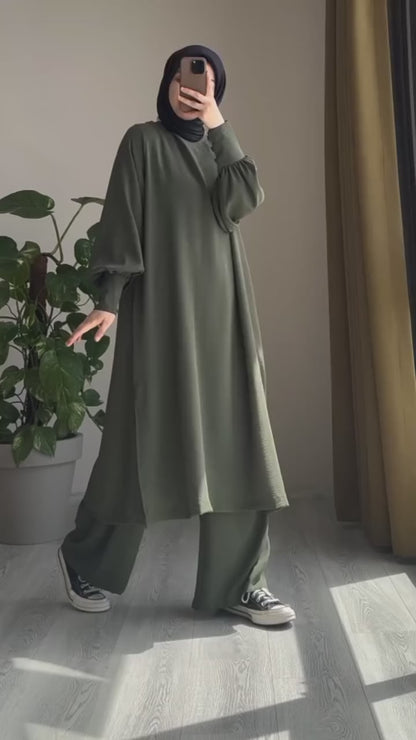 Women Long Shirt & Trouser Set